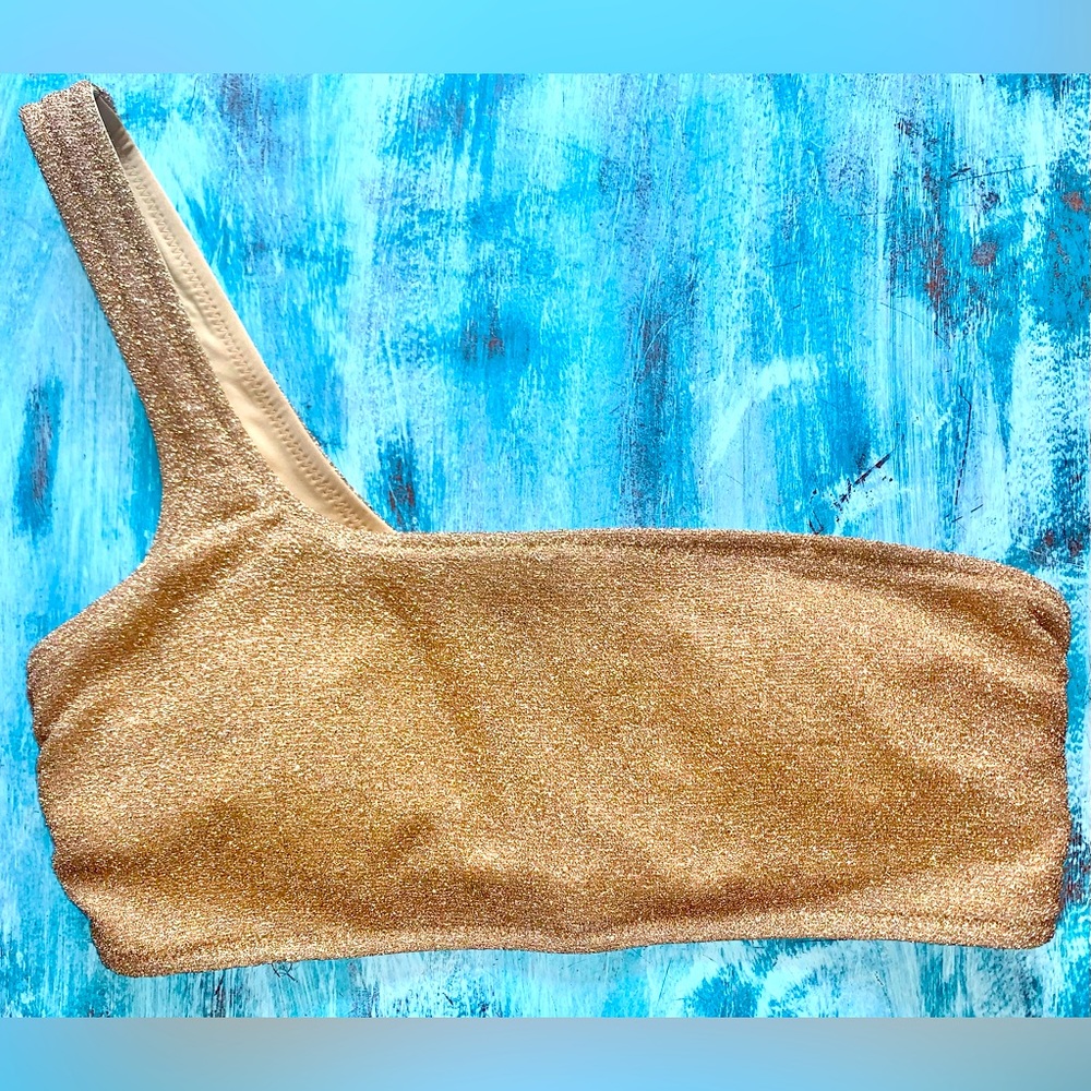 Shimmery Gold Bikini top
